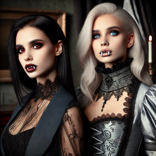 Zwei hbschen Vampirinnen