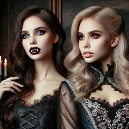 Zwei hbschen Vampirinnen